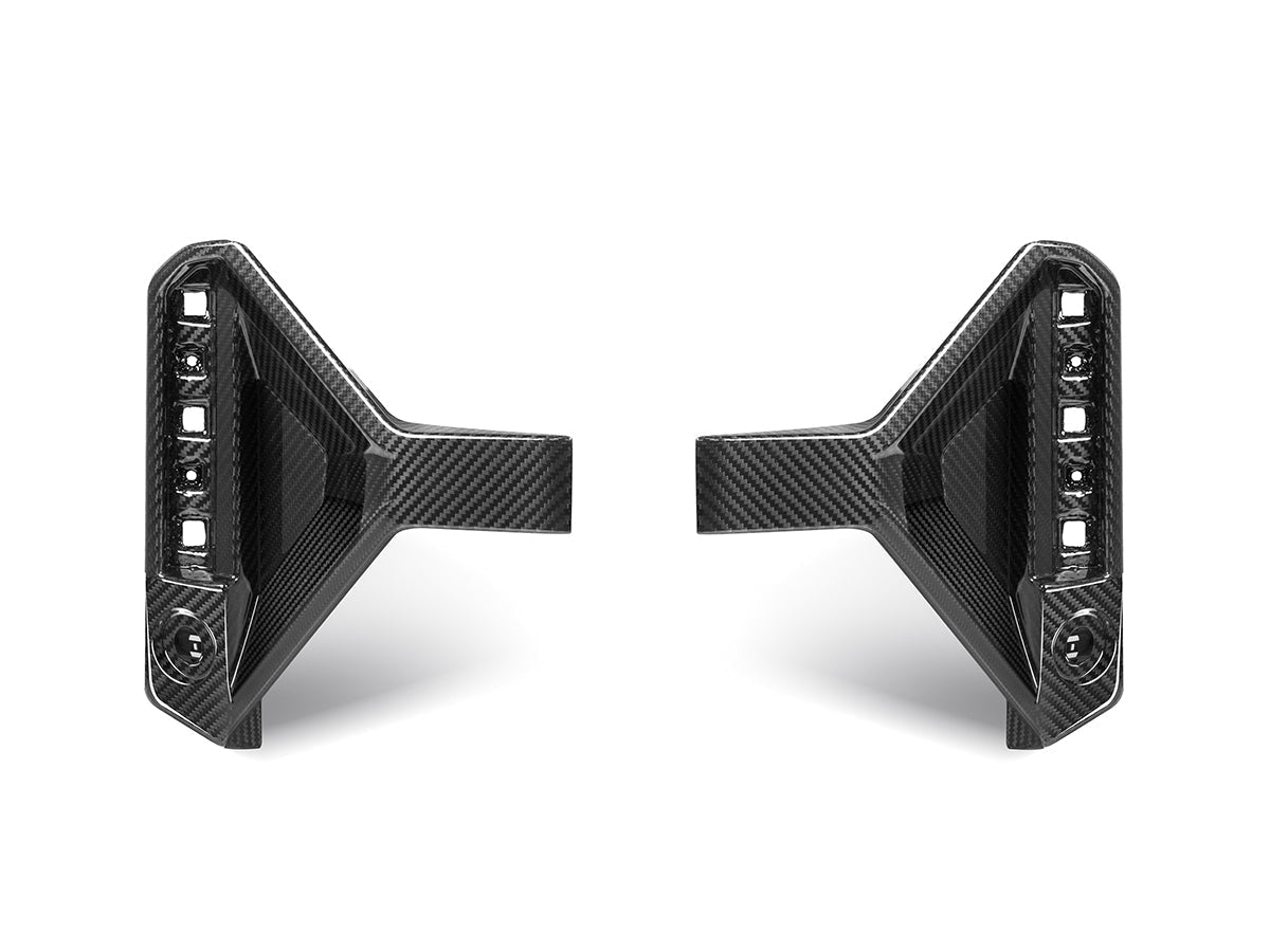 Juego de molduras reflectoras de carbono seco para parachoques trasero AutoTecknic - G87 M2