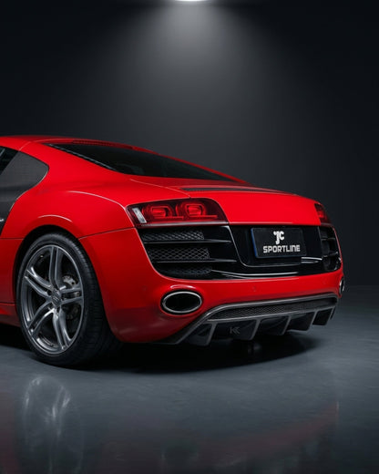 K2 Industries Audi R8 GT V8 / V10 Coupe 2-Door Carbon Fiber Rear Bumper Diffuser 2010 - 2015