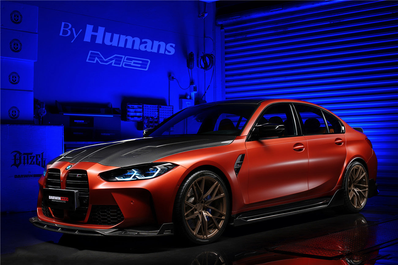 DarwinPRO 2021-UP BMW M3 G80 BKSS Style Carbon Fiber Side Skirts