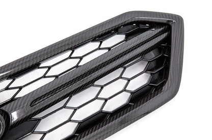 OLM LE Dry Carbon Fiber Grille Garnish (Outer) - 2018-2021 Subaru WRX / STI - 2