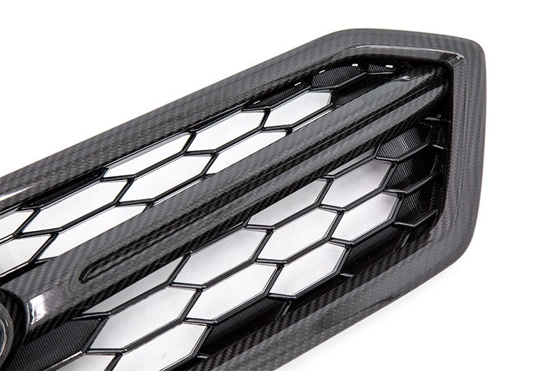OLM LE Dry Carbon Fiber Grille Garnish (Outer) - 2018-2021 Subaru WRX / STI - 2