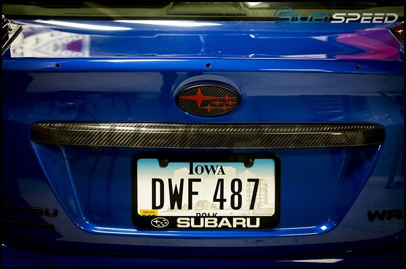 OLM Dry Carbon Fiber Trunk Finish - 2015-2021 Subaru WRX / STI