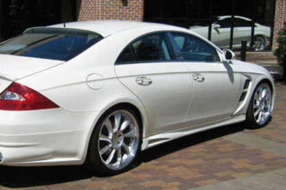 Faldones laterales estilo L para Mercedes Benz W219 Cls Clase Carbonado 2005-2009