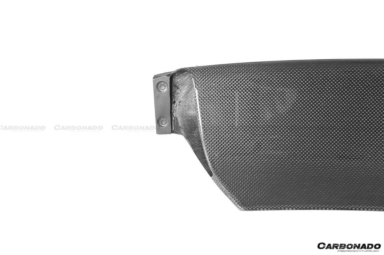 Carbonado 2018-2022 Ferrari 488 Pista OEM Style Carbon Fiber Front Bumper Low Center Chin Splitter