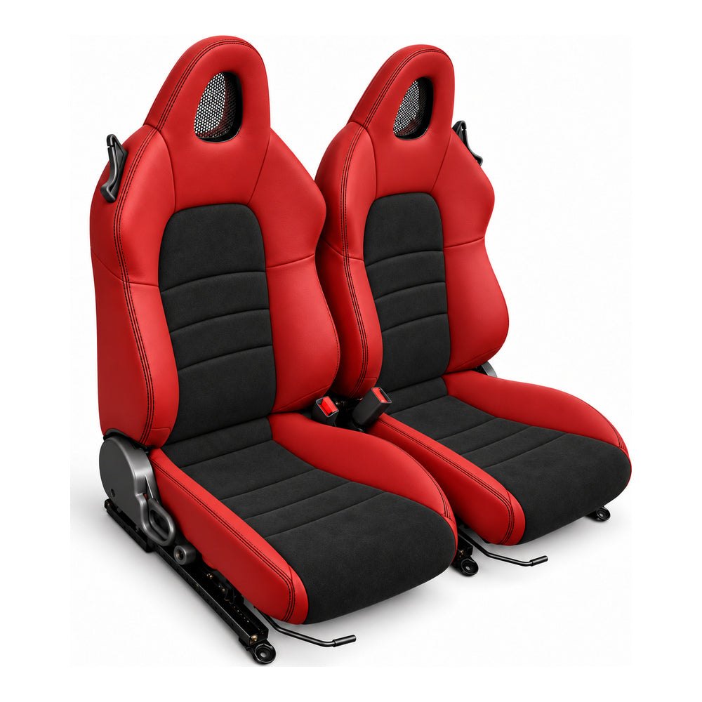 JDMuscle [00-05 S2000] OEM+ Custom Seats (JDM-S2K-SEAT#BSBSB)