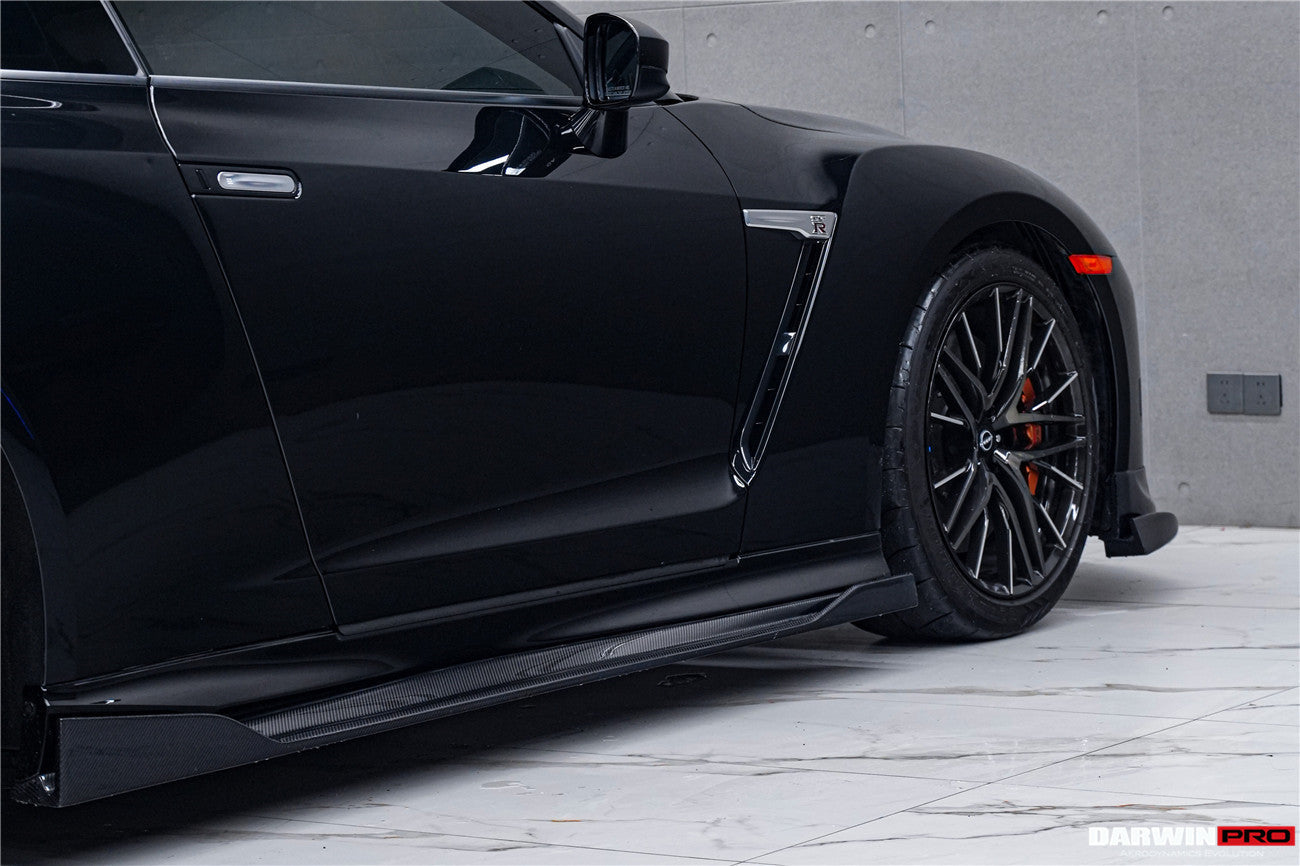 Faldones laterales de fibra de carbono DarwinPRO para Nissan GTR R35 EBA BKSS (2008-2023)