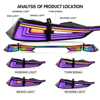 Luces traseras NTXGlow RGB (Lexus IS250, IS300, IS350, IS500, IS200t, 2014-2021)