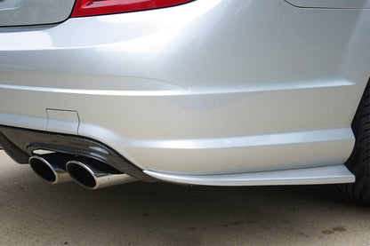 Carbonado 2012-2014 Mercedes Benz W204 C63 AMG RZS Style Carbon Fiber Rear Bumper Caps