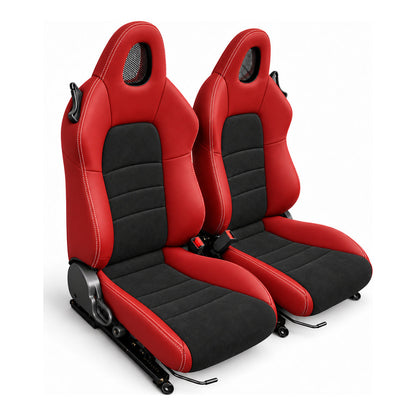 JDMuscle [00-05 S2000] OEM+ Custom Seats (JDM-S2K-SEAT#BSBSB)