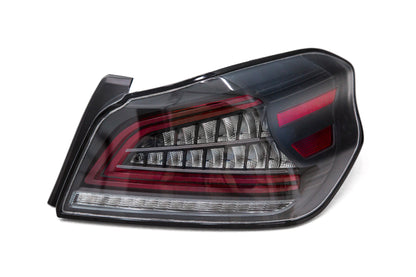 Luces traseras CR con especificaciones OLM (lente transparente, base negra) - Subaru WRX y STI 2015-2021