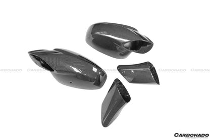 Carbonado 2010-2015 Ferrari 458 OE Style DRY Carbon Fiber Mirror Replacement | Coupe, Spider, Speciale