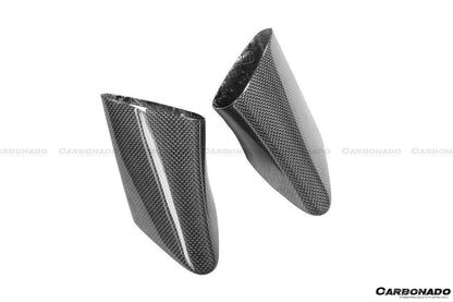 Carbonado 2010-2015 Ferrari 458 OE Style DRY Carbon Fiber Mirror Replacement | Coupe, Spider, Speciale