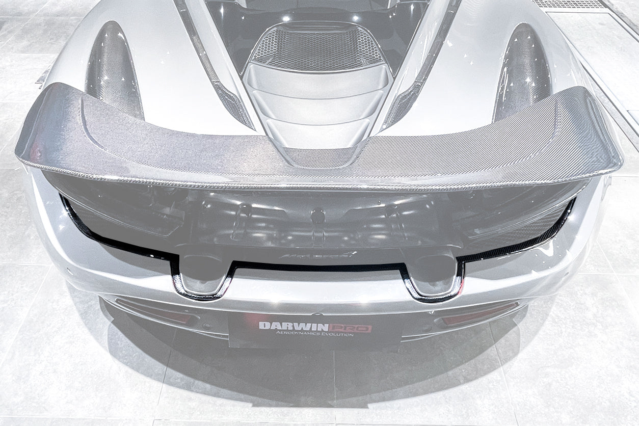 DarwinPRO 2017-2023 McLaren 720s Dry Carbon Fiber Rear Bumper Upper Exhaust Valance Panel