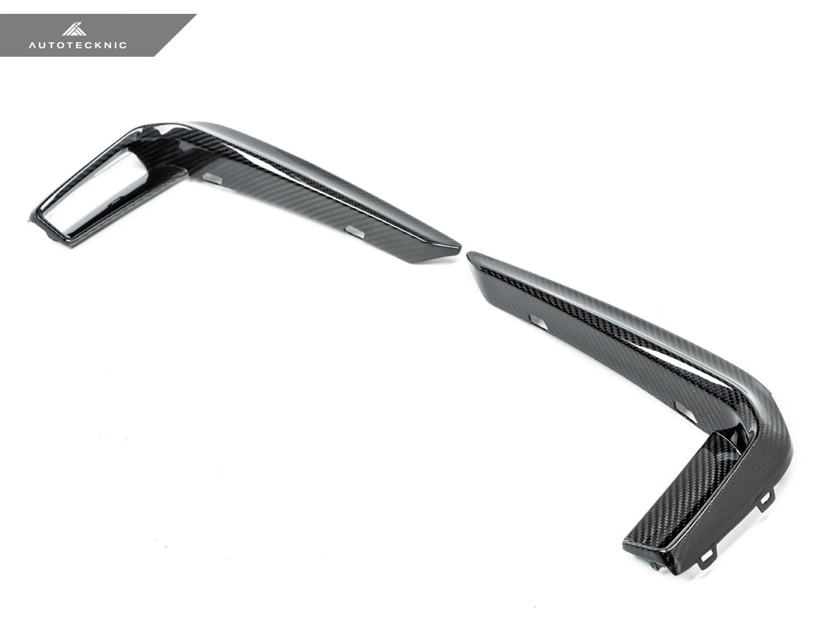 Moldura de parachoques delantero de carbono seco AutoTecknic - Serie 5 G30 M-Sport