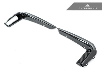 Moldura de parachoques delantero de carbono seco AutoTecknic - Serie 5 G30 M-Sport