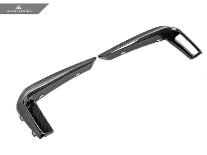 Moldura de parachoques delantero de carbono seco AutoTecknic - Serie 5 G30 M-Sport