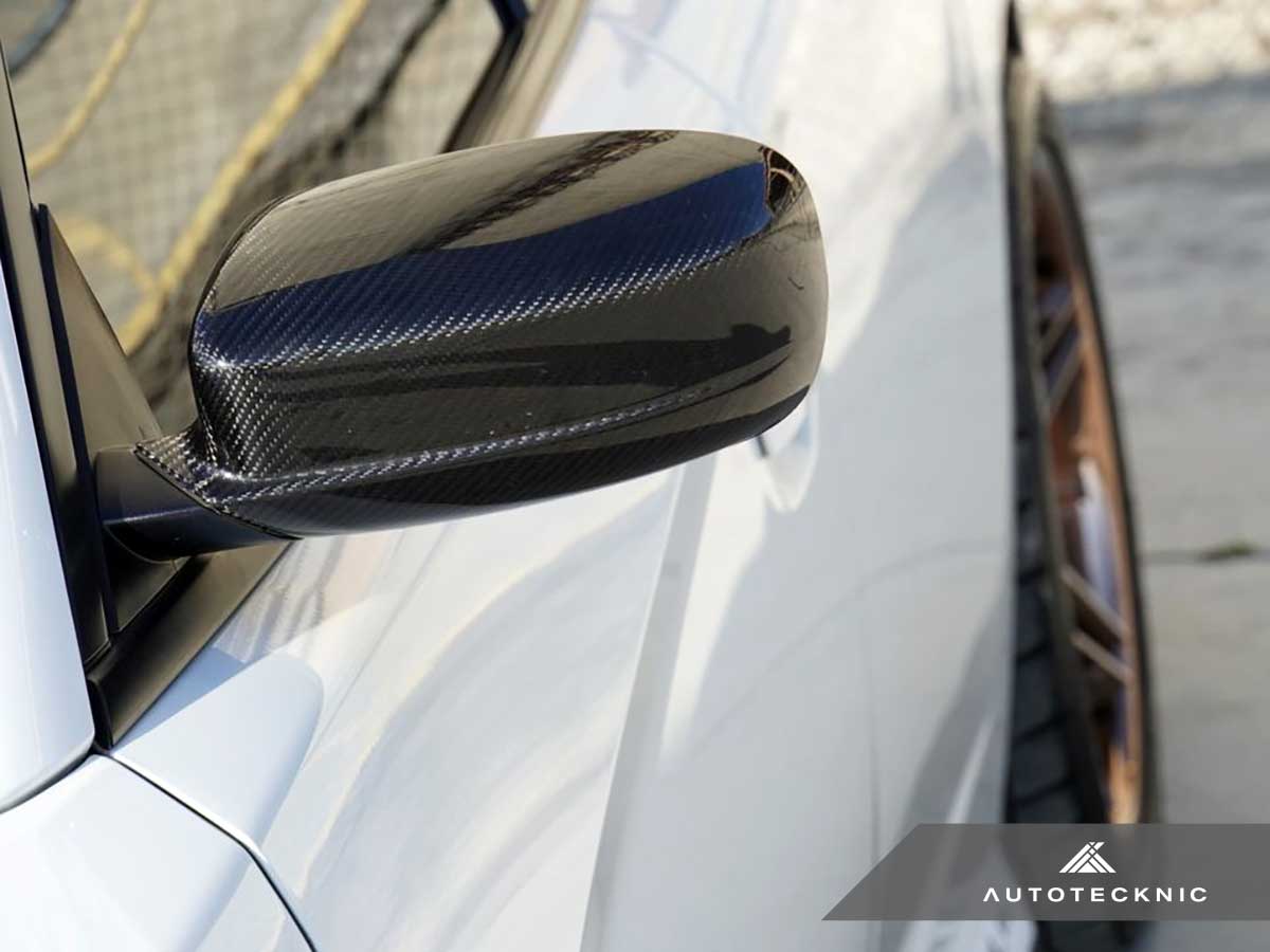 Cubiertas de repuesto de carbono seco para espejos retrovisores AutoTecknic - Dodge Charger 2011-2019