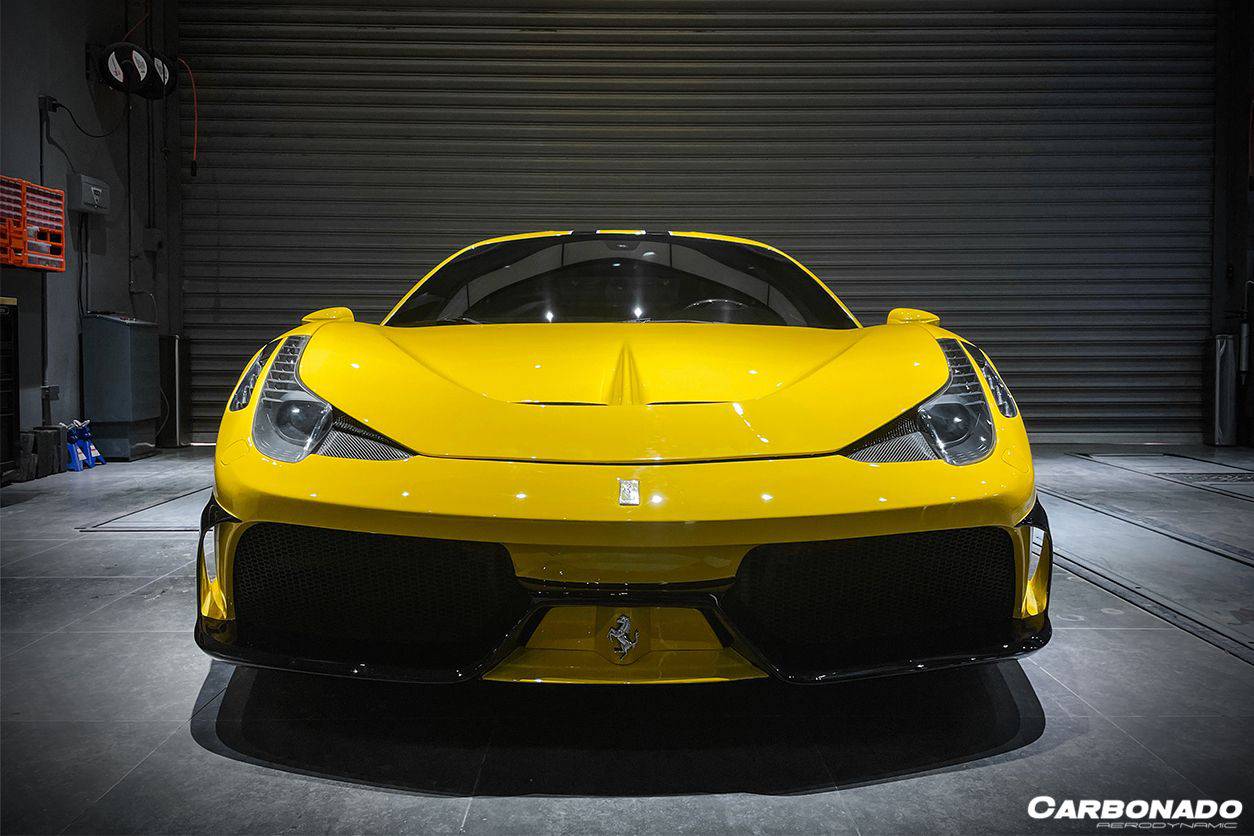 Carbonado 2010-2015 Ferrari 458 Coupe Spider speciale Style Front Bumper