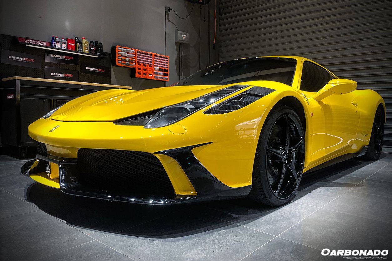 Carbonado 2010-2015 Ferrari 458 Coupe Spider speciale Style Front Bumper