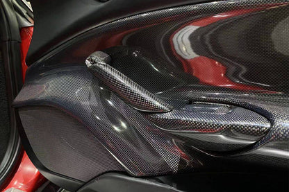 Carbonado 2015-2020 Ferrari 488 GTB Spider OE Style Carbon Fiber Door Handle Interior