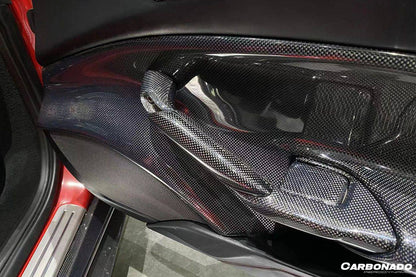 Carbonado 2015-2020 Ferrari 488 GTB Spider OE Style Carbon Fiber Door Handle Interior