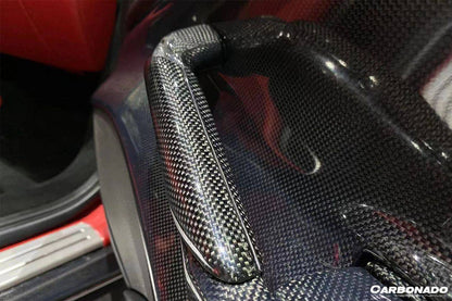 Carbonado 2015-2020 Ferrari 488 GTB Spider OE Style Carbon Fiber Door Handle Interior