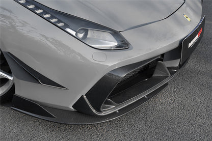 DarwinPRO 2015-2020 Ferrari 488 GTB & Spider iMP-Performance Carbon Fiber Front Bumper Canards