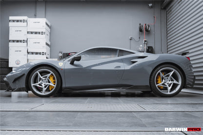 DarwinPRO 2015-2020 Ferrari 488 GTB & Spider iMP-Performance Carbon Fiber Side Skirts Under Board