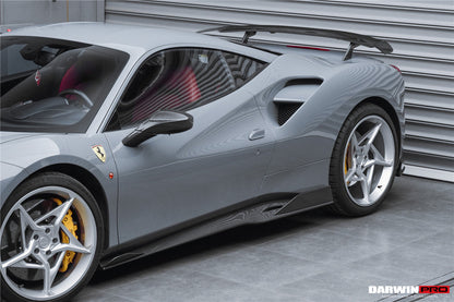 DarwinPRO 2015-2020 Ferrari 488 GTB & Spider iMP-Performance Carbon Fiber Side Skirts Under Board