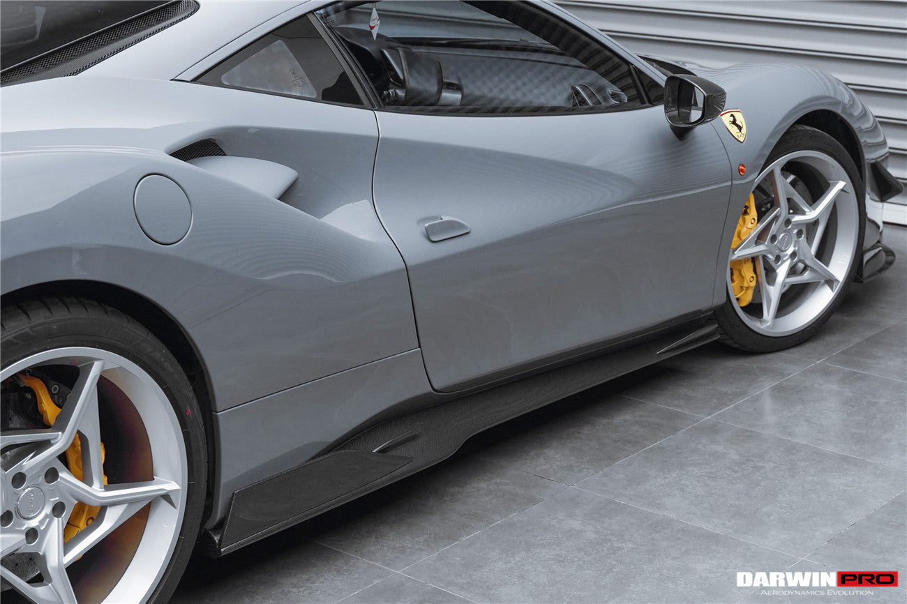 DarwinPRO 2015-2020 Ferrari 488 GTB & Spider iMP-Performance Carbon Fiber Side Skirts Under Board