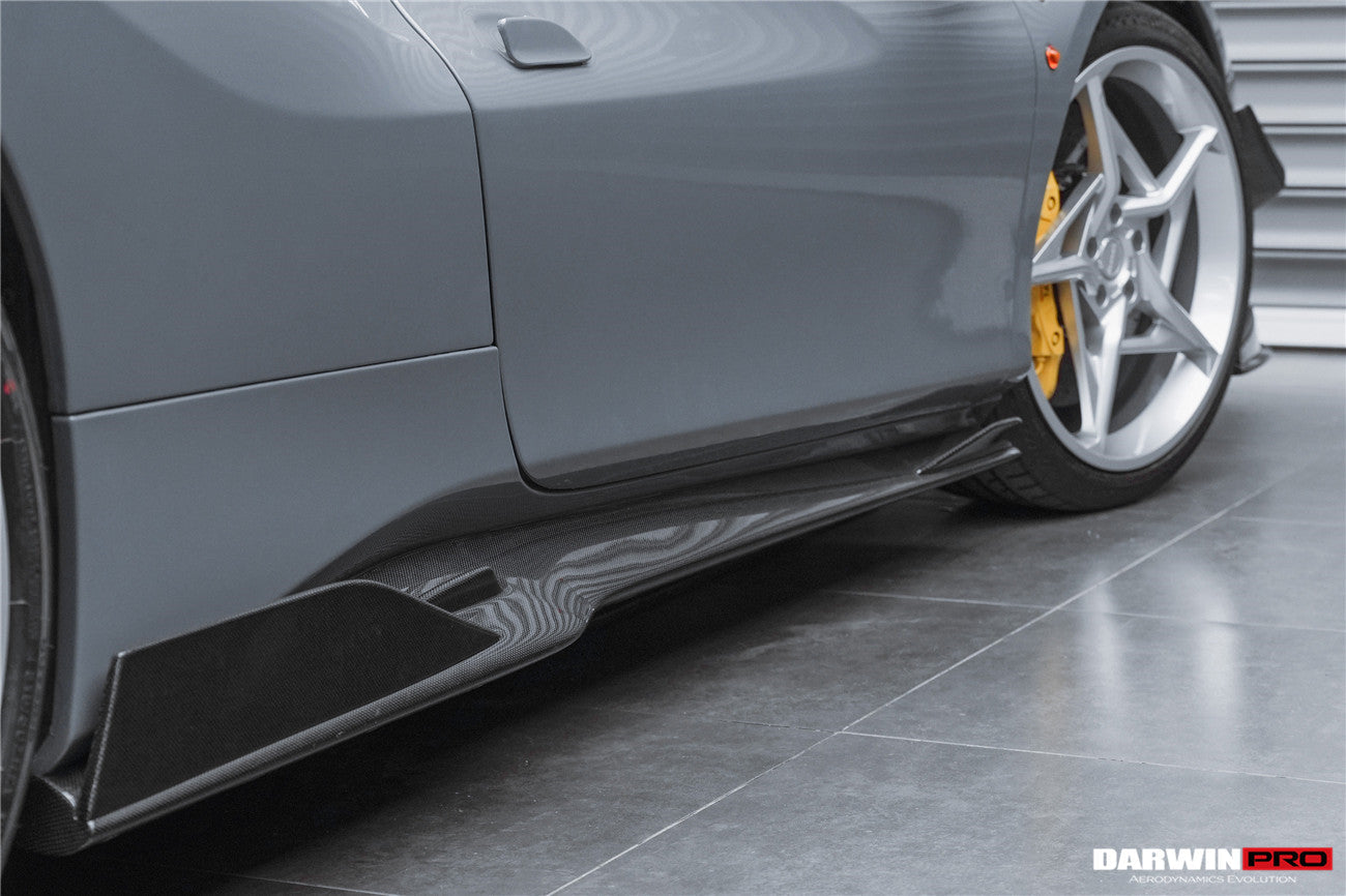 DarwinPRO 2015-2020 Ferrari 488 GTB & Spider iMP-Performance Carbon Fiber Side Skirts Under Board