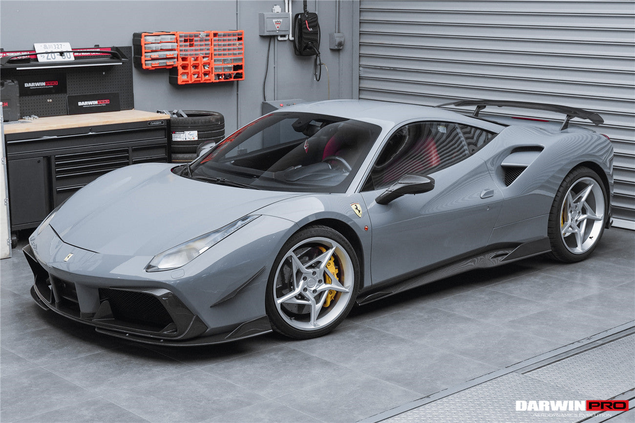 DarwinPRO 2015-2020 Ferrari 488 GTB & Spider iMP-Performance Carbon Fiber Side Skirts Under Board
