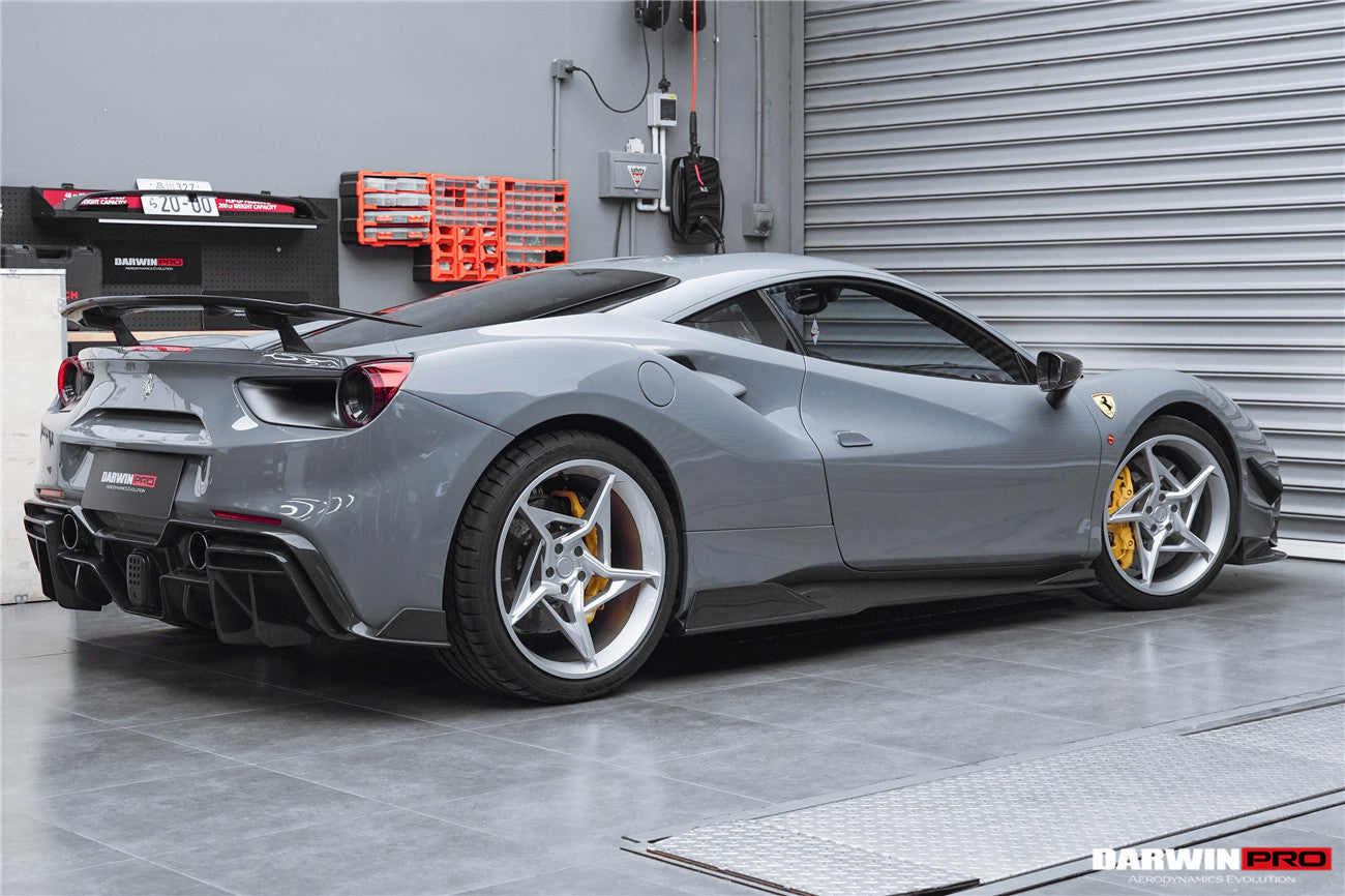 DarwinPRO 2015-2020 Ferrari 488 GTB & Spider iMP-Performance Carbon Fiber Side Skirts Under Board