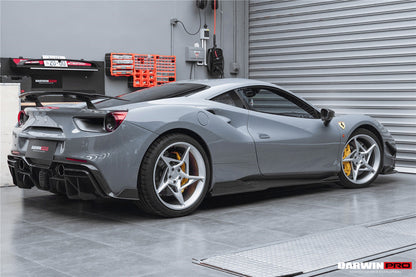 DarwinPRO 2015-2020 Ferrari 488 GTB & Spider iMP-Performance Carbon Fiber Side Skirts Under Board