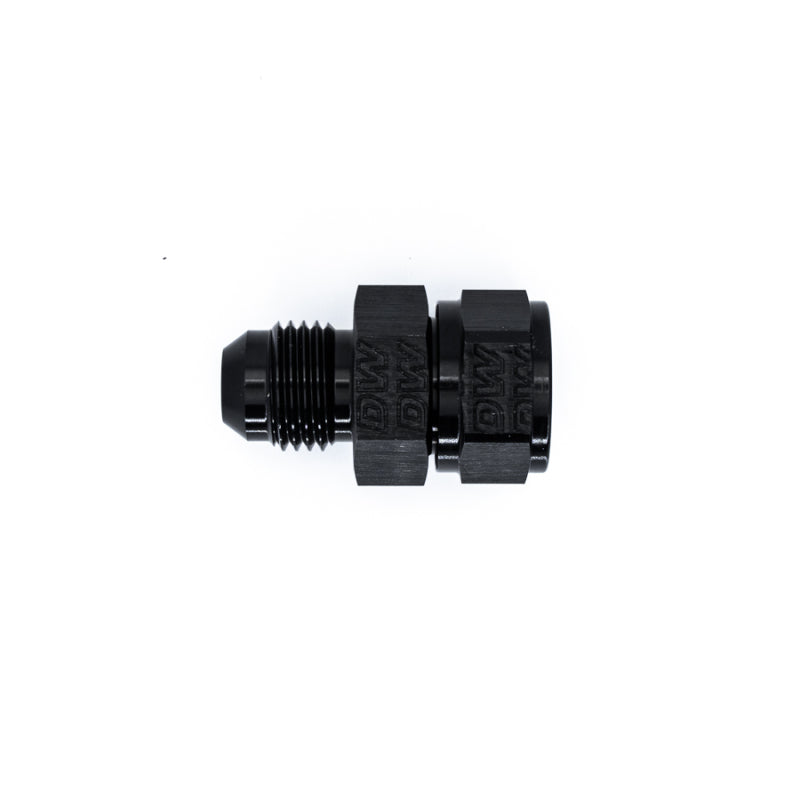 DeatschWerks 6AN Male Flare To Fuel Pump Outlet Barb Adapter - Black