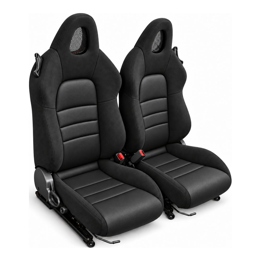 JDMuscle [00-05 S2000] OEM+ Custom Seats (JDM-S2K-SEAT#BSBSB)
