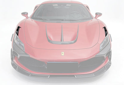 Carbonado MSY Style Autoclave Carbon Fiber Headlights Vents | 2019-2024 Ferrari F8