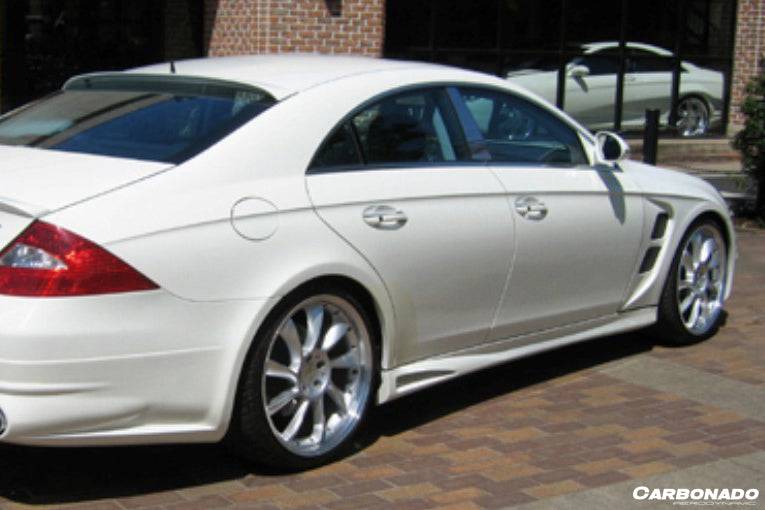Faldones laterales estilo L para Mercedes Benz W219 Cls Clase Carbonado 2005-2009