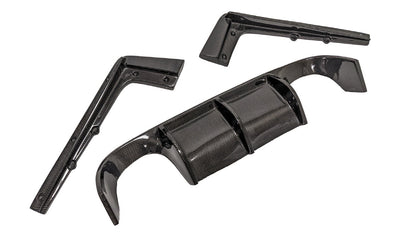 Innovative Motorsports BMW F30 M3 Style Rear Bumper V-Style Carbon Fiber Diffuser