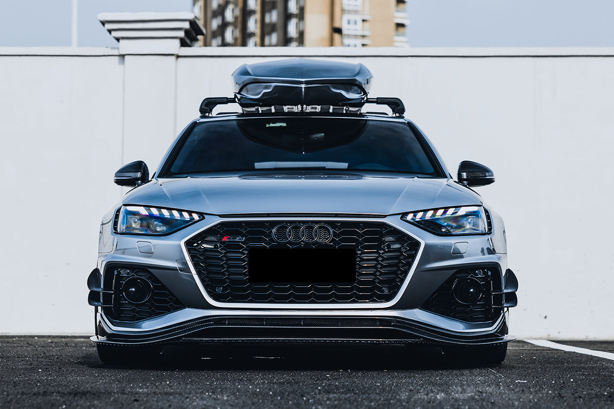 Faldón delantero de fibra de carbono estilo DarwinPRO BKSS | Audi RS4 B9.5 2020-2024