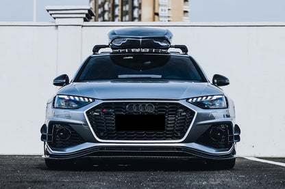 Faldón delantero de fibra de carbono estilo DarwinPRO BKSS | Audi RS4 B9.5 2020-2024