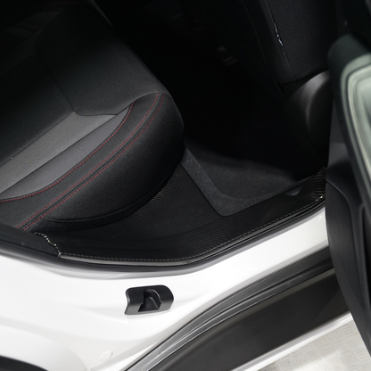 JDMuscle [22-26 WRX] Pre-preg Carbon Fiber Door Sill Scuff Covers (4PCs) (JDM-WRX22-DSC)