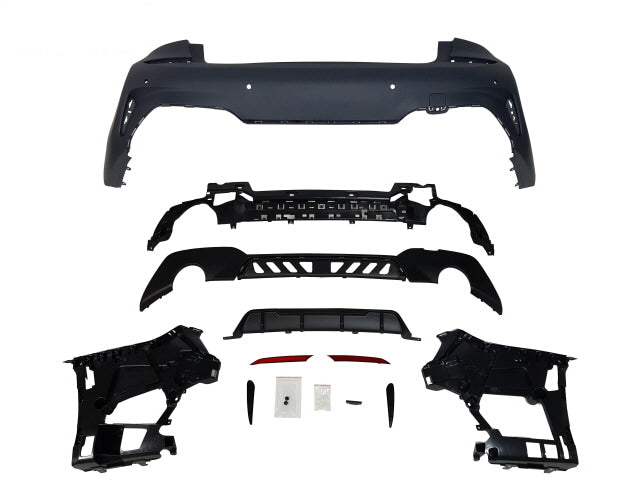 Innovative Motorsports 2019-2022 BMW PRE-LCI G20 3 Series, M-Performance Style Rear Bumper With 4 PDC