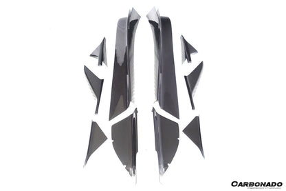Carbonado 2020-2024 Maserati MC20 OEM Style DRY Carbon Fiber Side Skirts