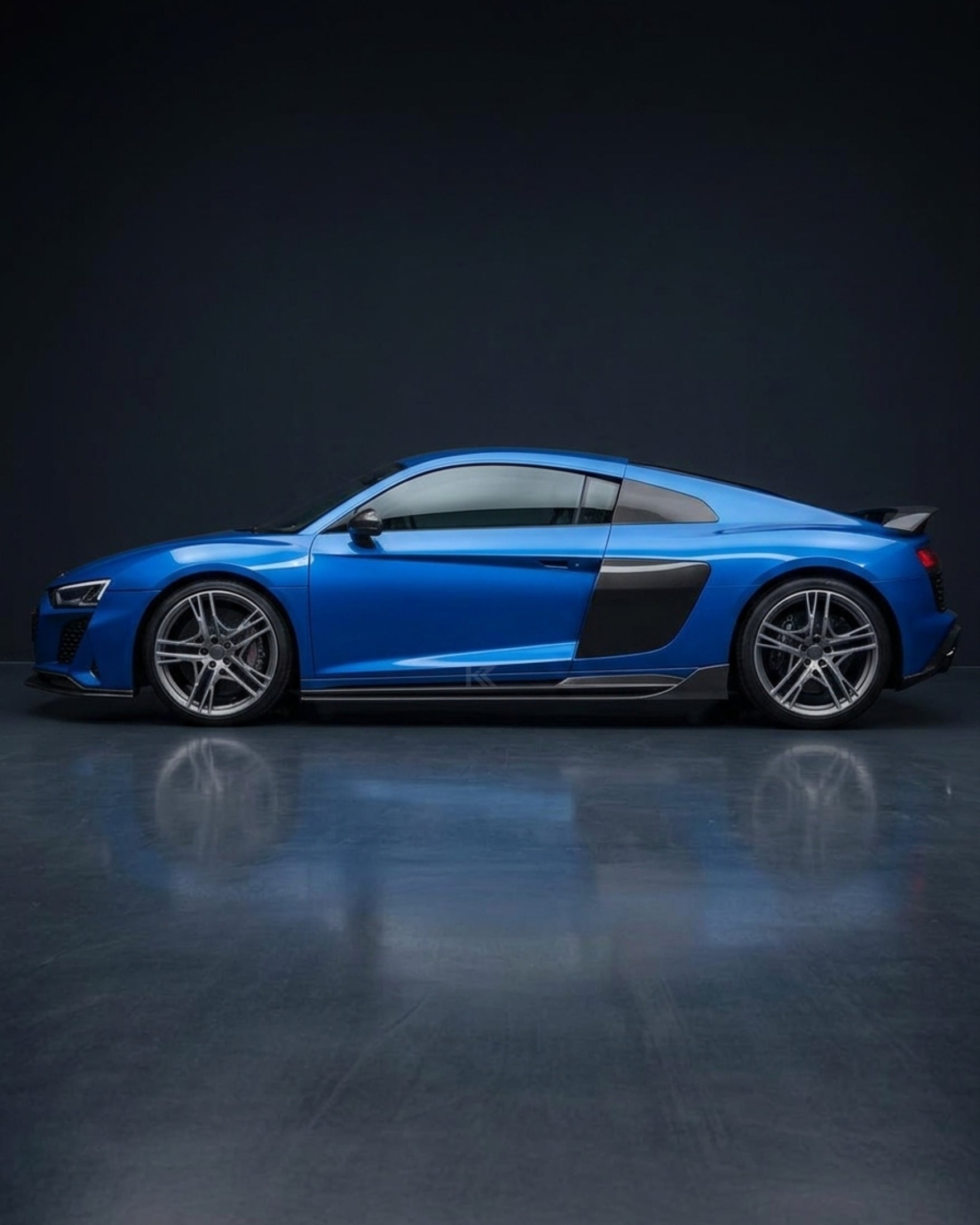 K2 Industries Audi R8 V8 / V10 / GT Carbon Fiber Side Skirts 2017 - 2024