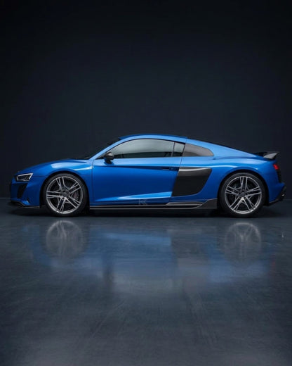 K2 Industries Audi R8 V8 / V10 / GT Carbon Fiber Side Skirts 2017 - 2024
