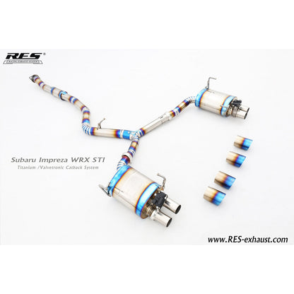 RES X JDMuscle 15-21 WRX/STI Valvetronic Catback Exhaust MT & CVT