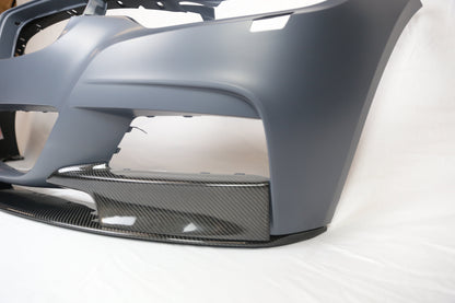 Faldón delantero de carbono Innovative Motorsports BMW F30 MP Type 3 piezas SOLO para M-Tech 