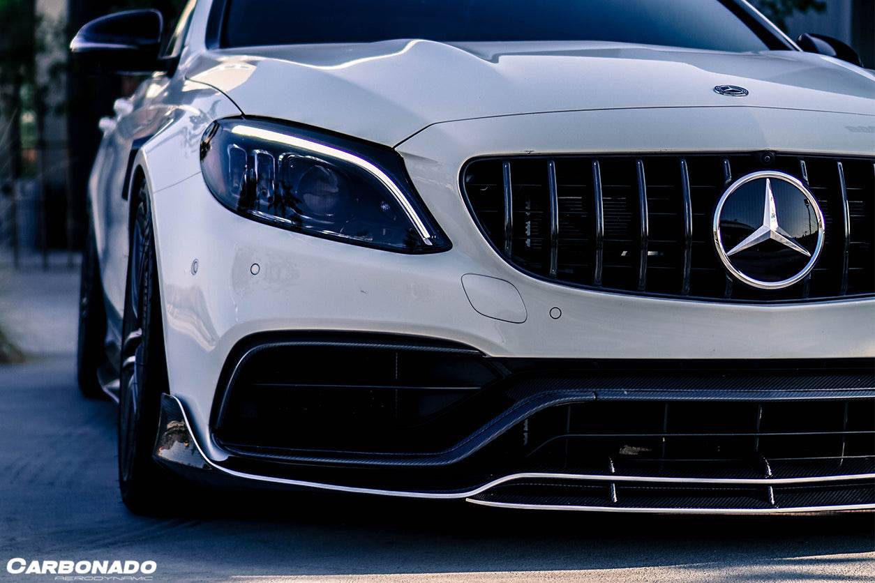 Carbonado AMG Sedan BR Style Front Lip | 2015-2021 Mercedes Benz W205 C63 S
