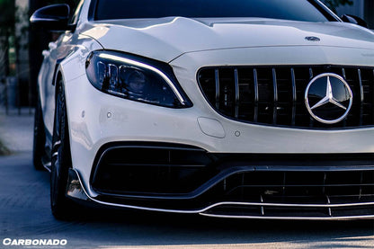 Carbonado AMG Sedan BR Style Front Lip | 2015-2021 Mercedes Benz W205 C63 S